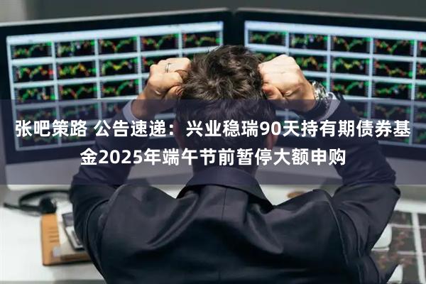张吧策路 公告速递：兴业稳瑞90天持有期债券基金2025年端午节前暂停大额申购