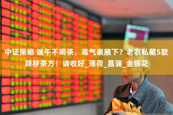 中证策略 端午不喝茶，毒气裹腋下？老农私藏5款辟秽茶方！请收好_薄荷_菖蒲_金银花